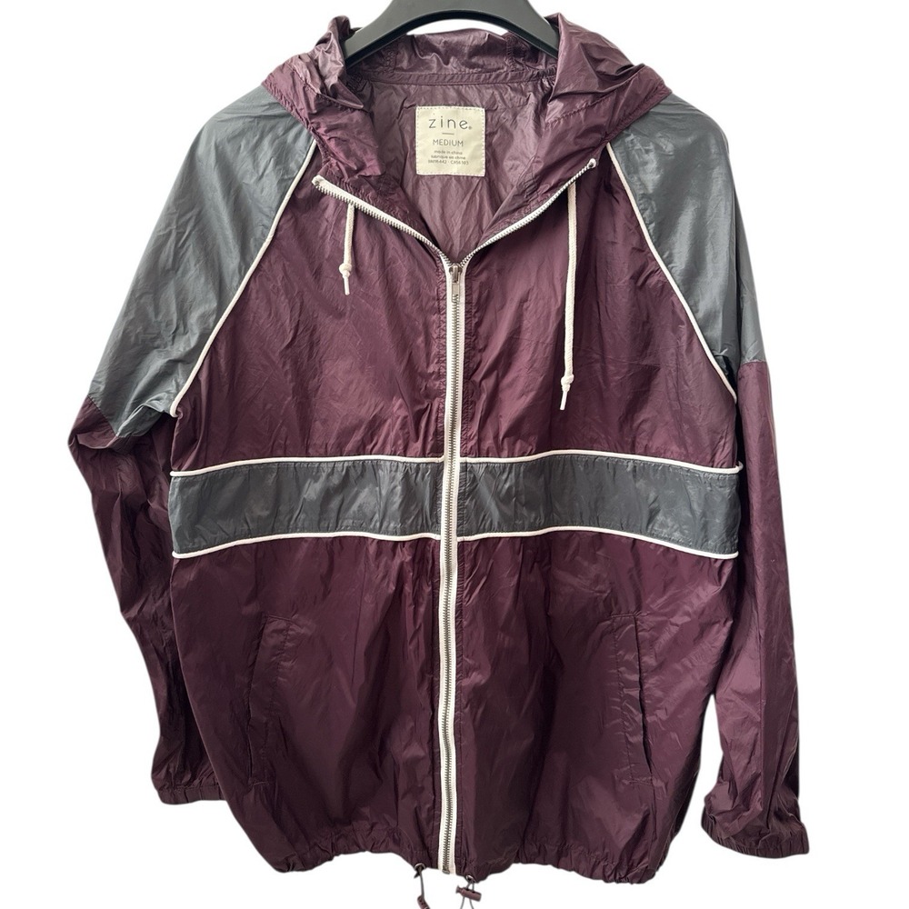 Zumiez Zine Women's Purple Gray Windbreaker Size Medium